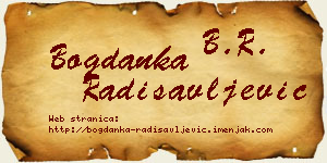 Bogdanka Radisavljević vizit kartica